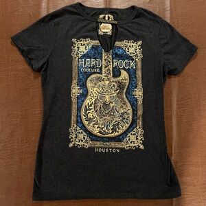 Hard Rock Couture Houston Women’s Heather Gray Shirt - Size Small